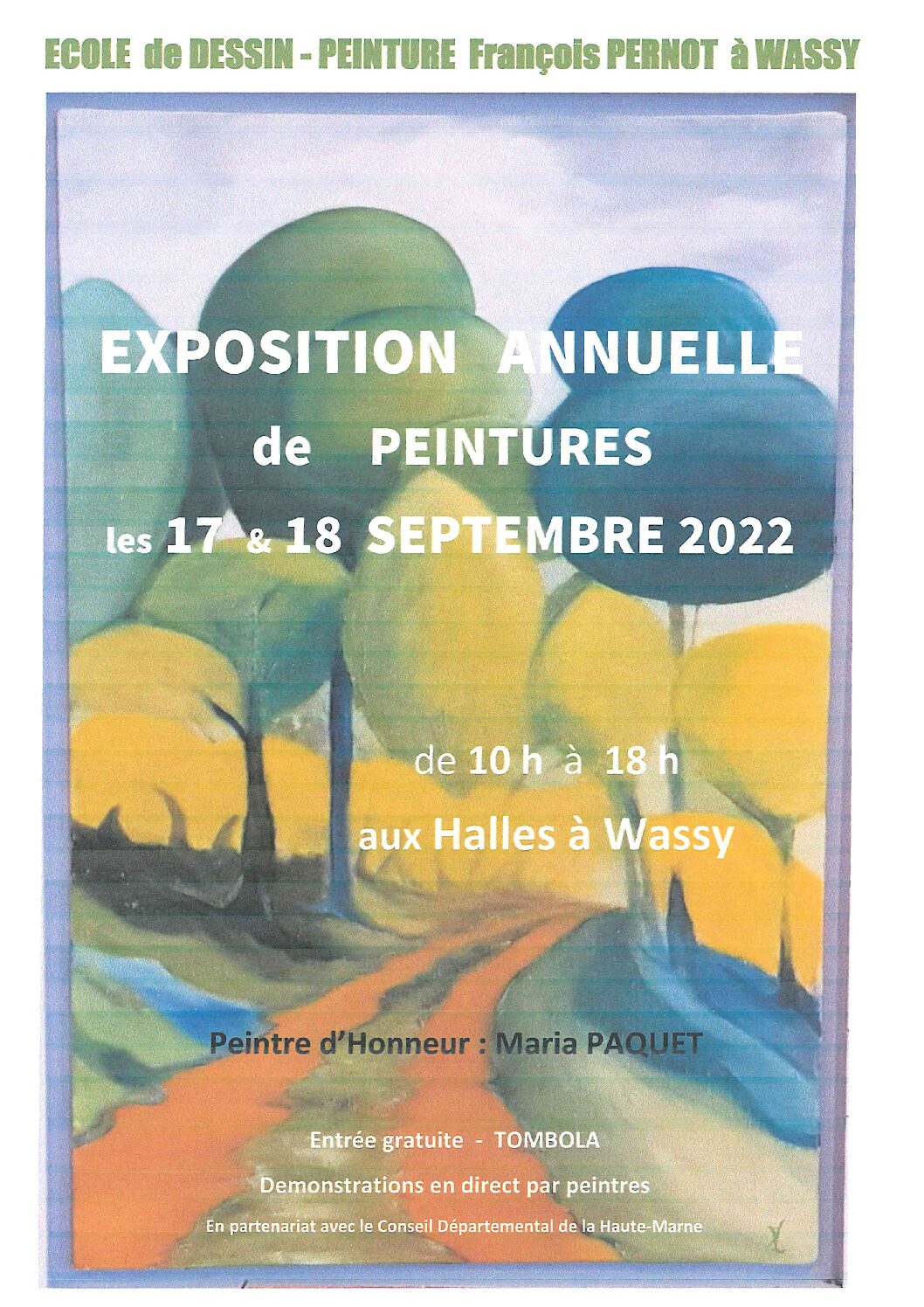 Exposition peintures aux Halles